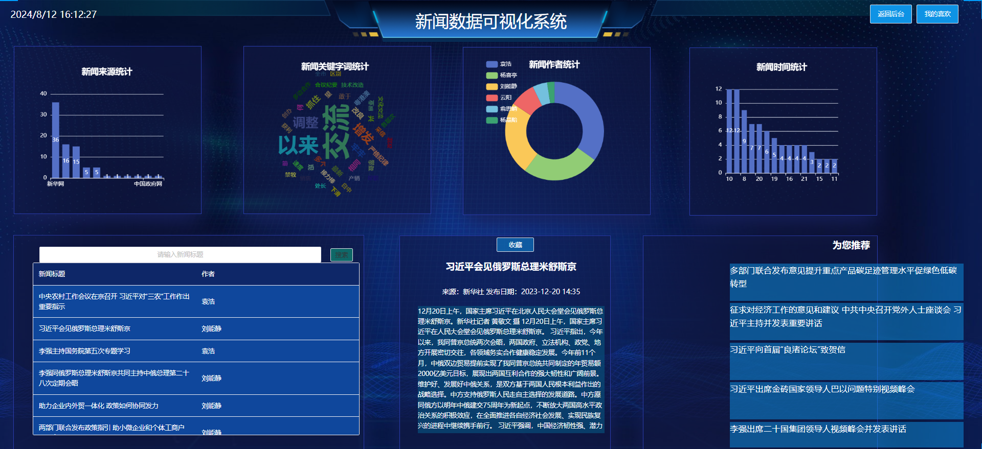 [含文档+PPT+源码等]精品大数据项目-python基于Spark实现的新闻推荐系统的设计与实现[包运行成功+永久免费答疑辅导]
