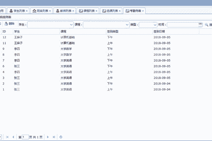 [含文档+PPT+源码等]javaweb学生签到考勤请假系统[包运行成功+永久免费答疑辅导]